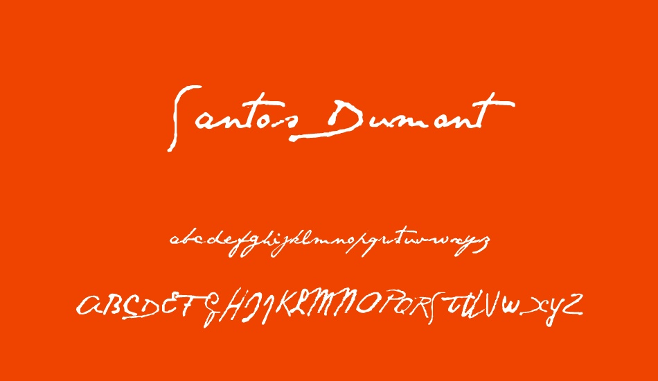 santos-dumont font