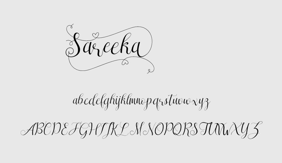 sareeka font