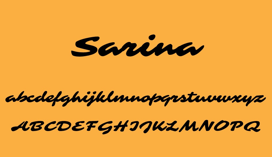 sarina font