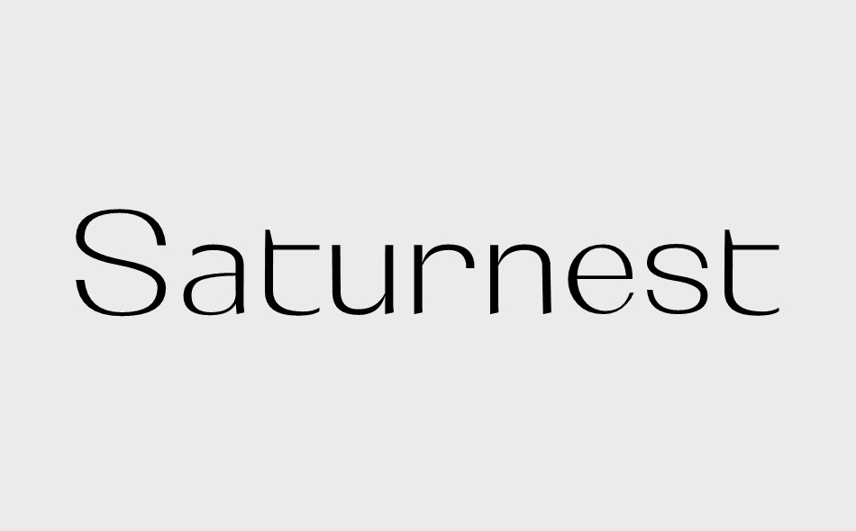 Saturnest font big