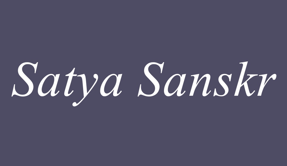 satya-sanskrit font big