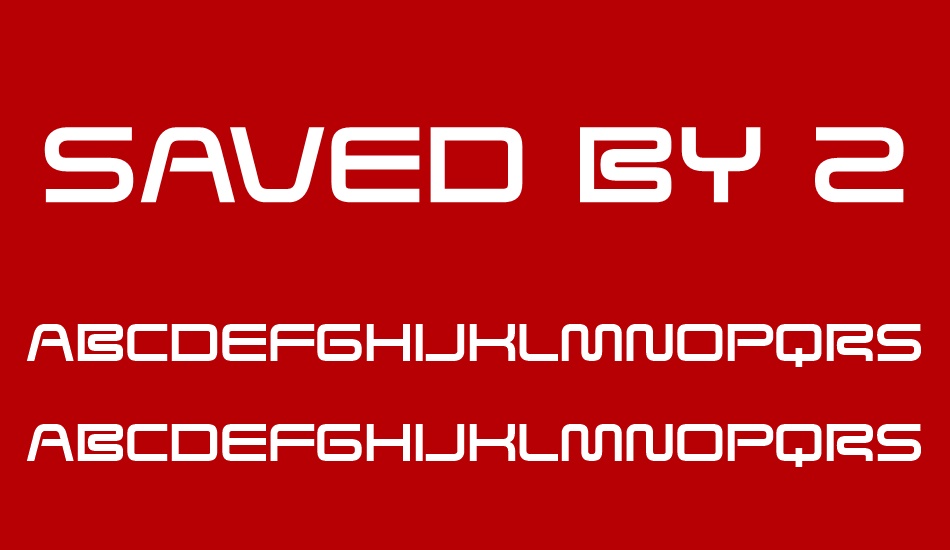 saved-by-zero font