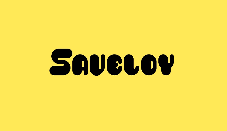 saveloy font big