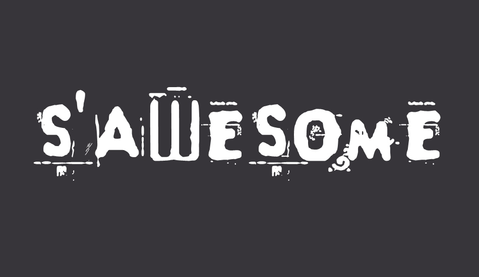 sawesome font big