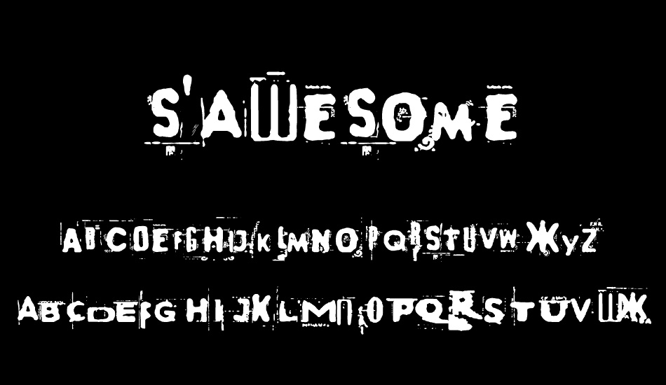sawesome font