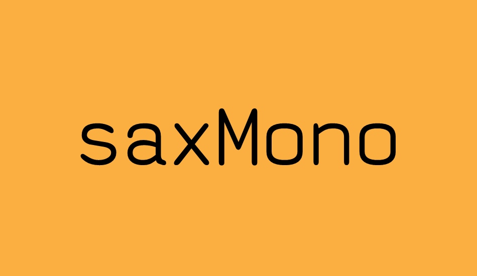 saxmono font big