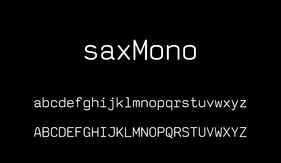 saxmono font