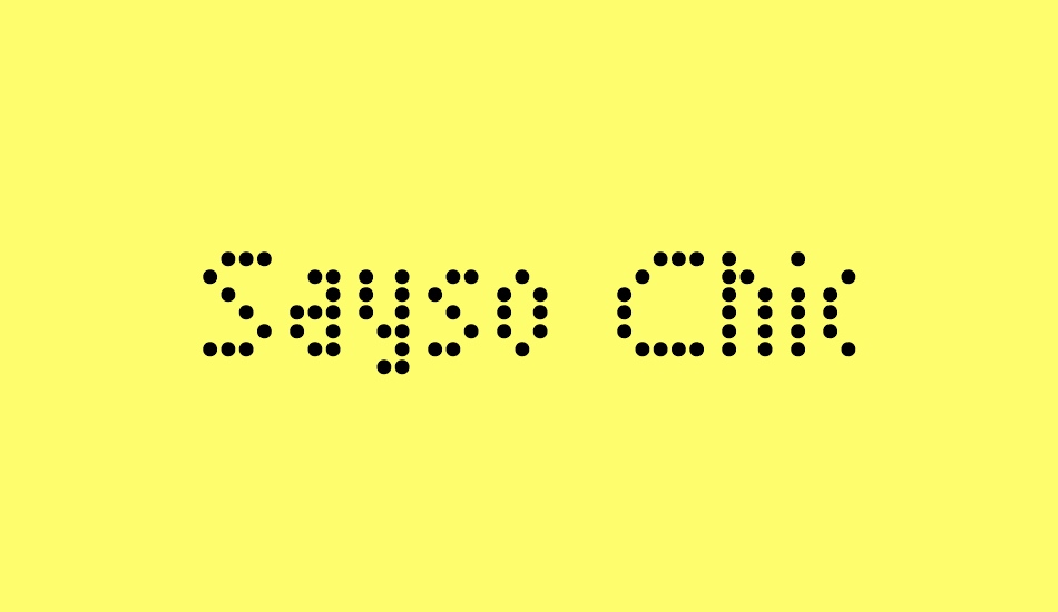 sayso-chic font big