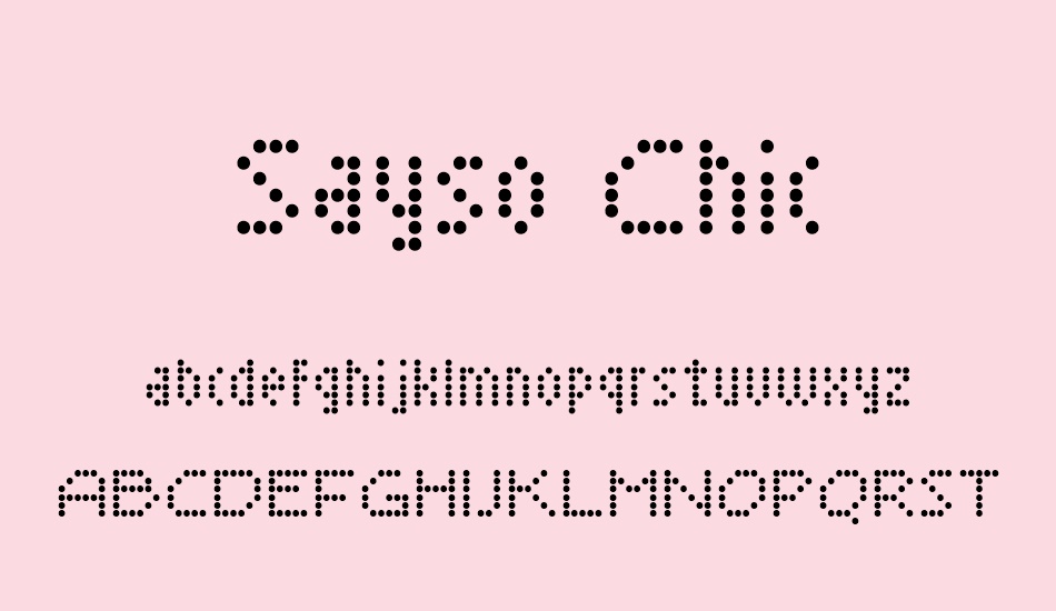 sayso-chic font
