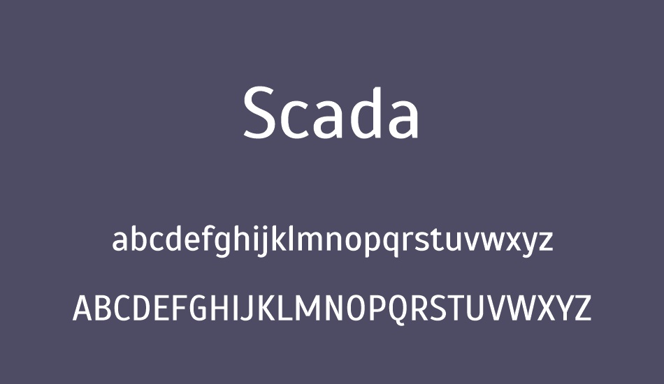 scada font