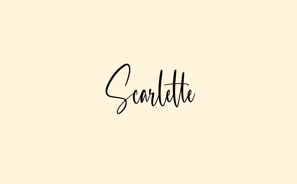 Scarlette font big