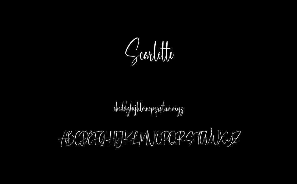 Scarlette font