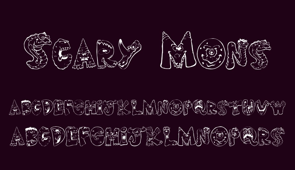 scary-monsters font