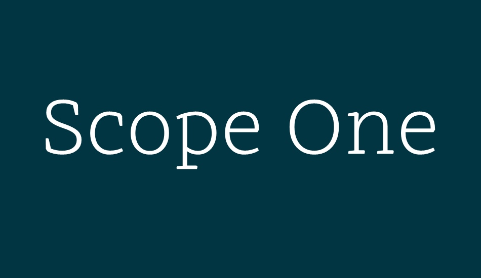 scope-one font big
