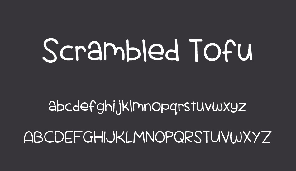 scrambled-tofu font