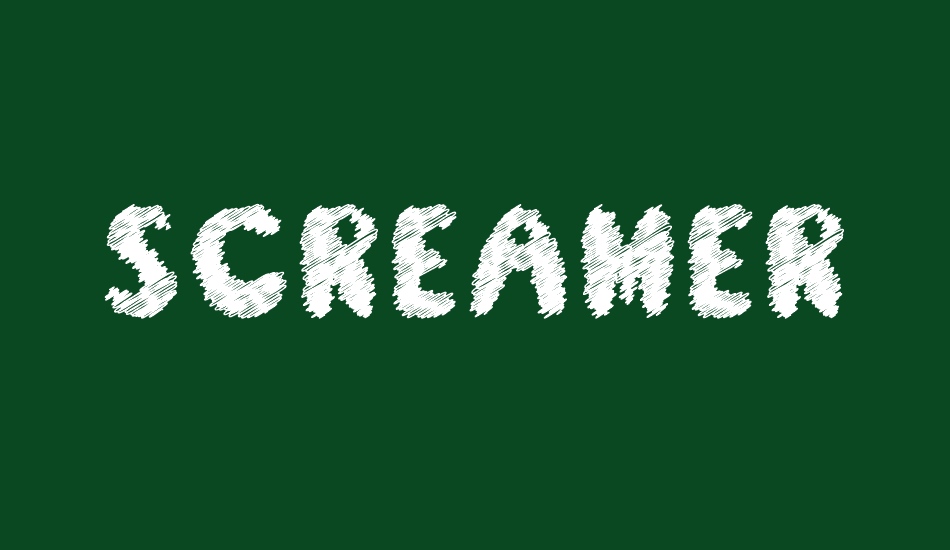 screamer font big