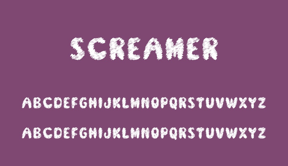 screamer font