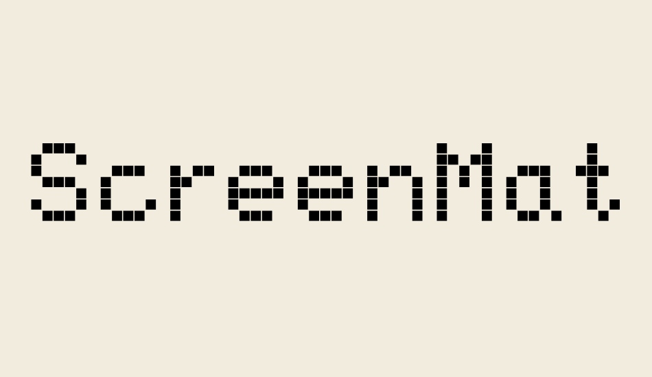 screenmatrix font big