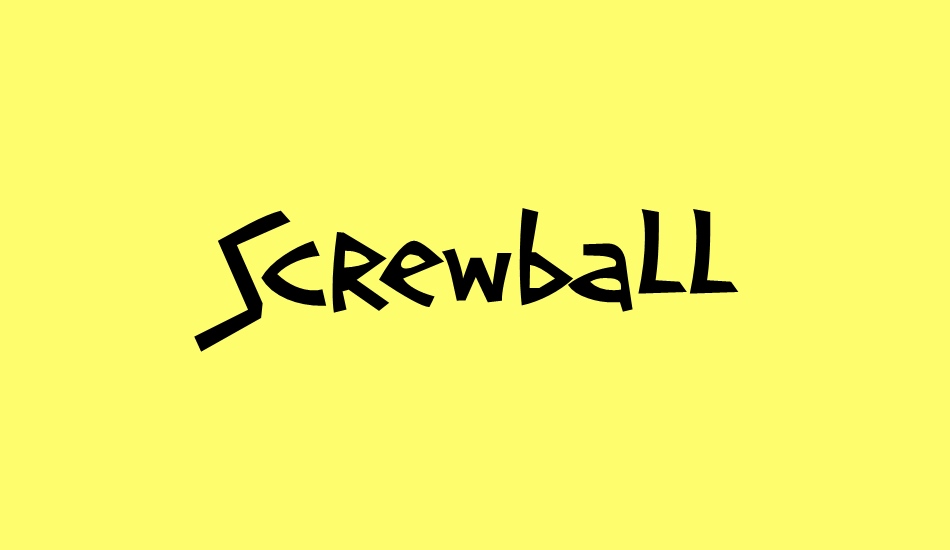screwball font big