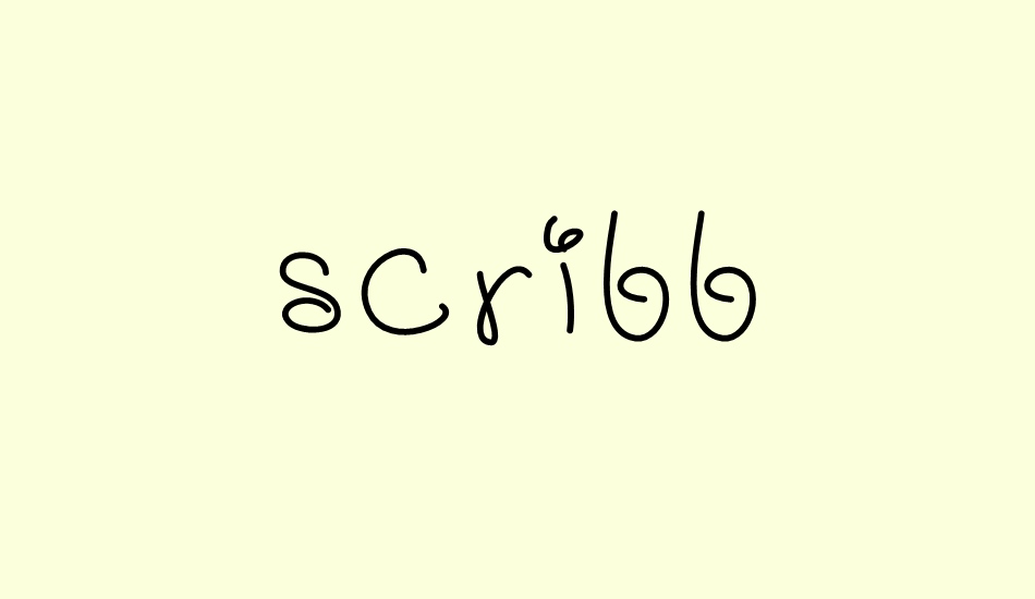 scribb font big