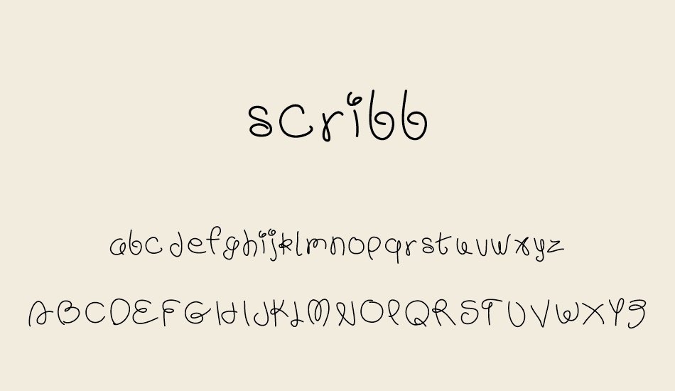 scribb font