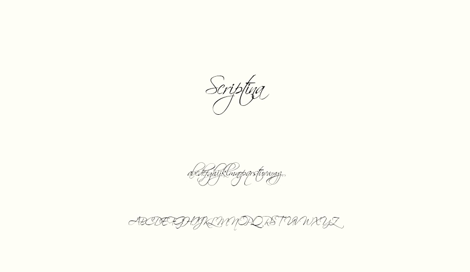 scriptina font