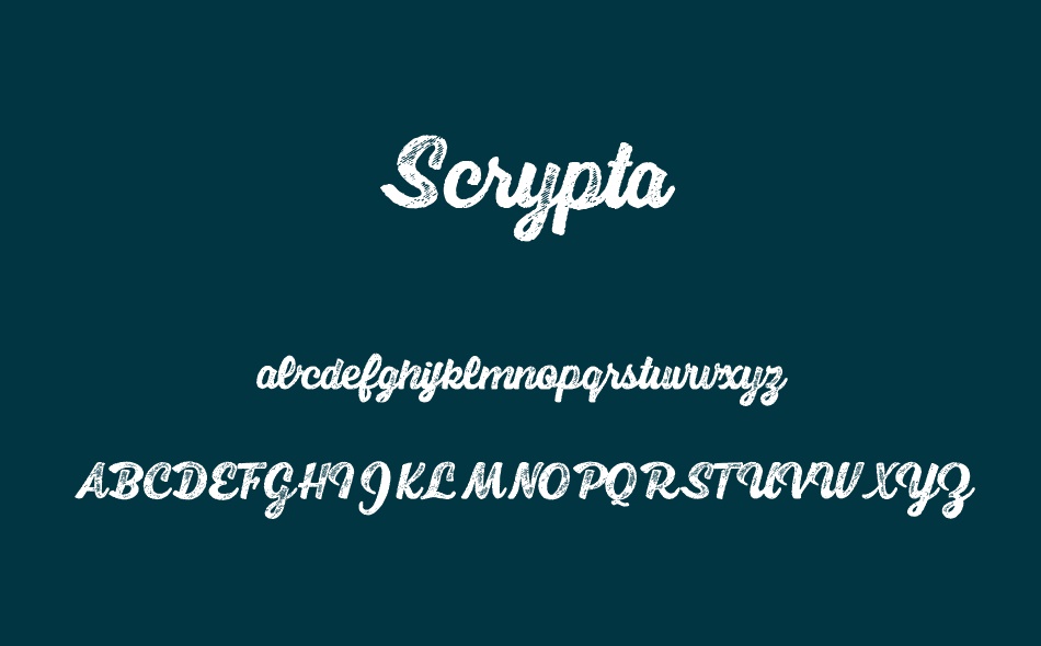 Scrypta font