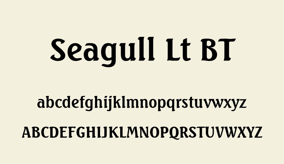 seagull-lt-bt font