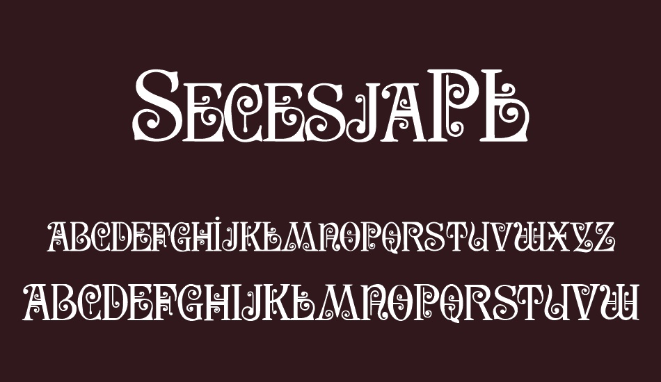 secesjapl font