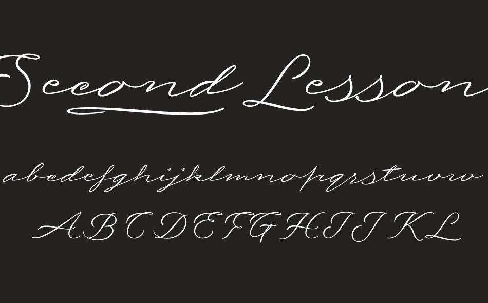 Second Lesson font