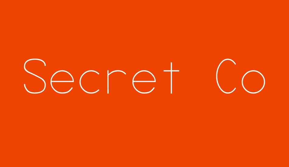 secret-code font big