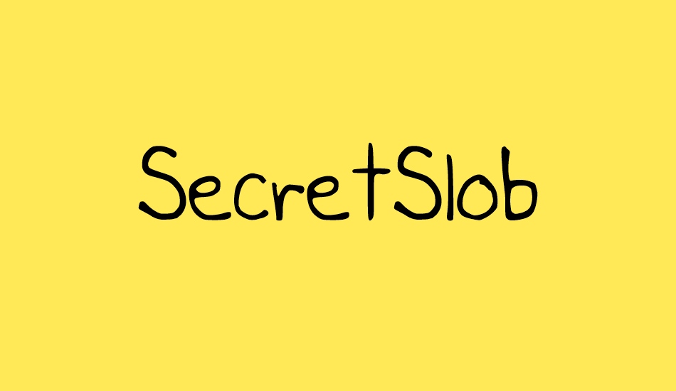 secretslob font big