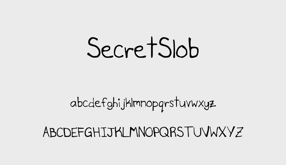 secretslob font