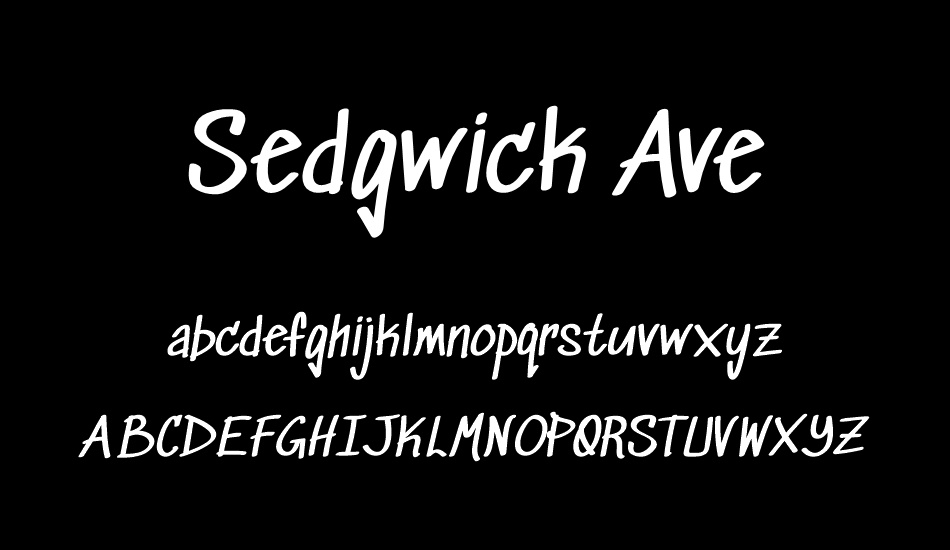 sedgwick-ave font