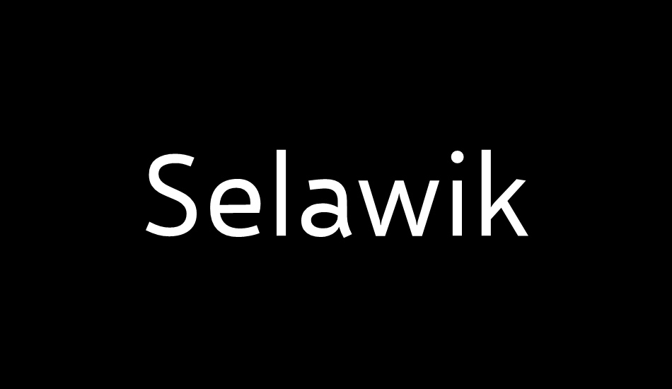 selawik font big