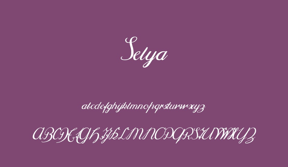 selya font