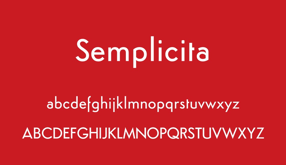 semplicita font