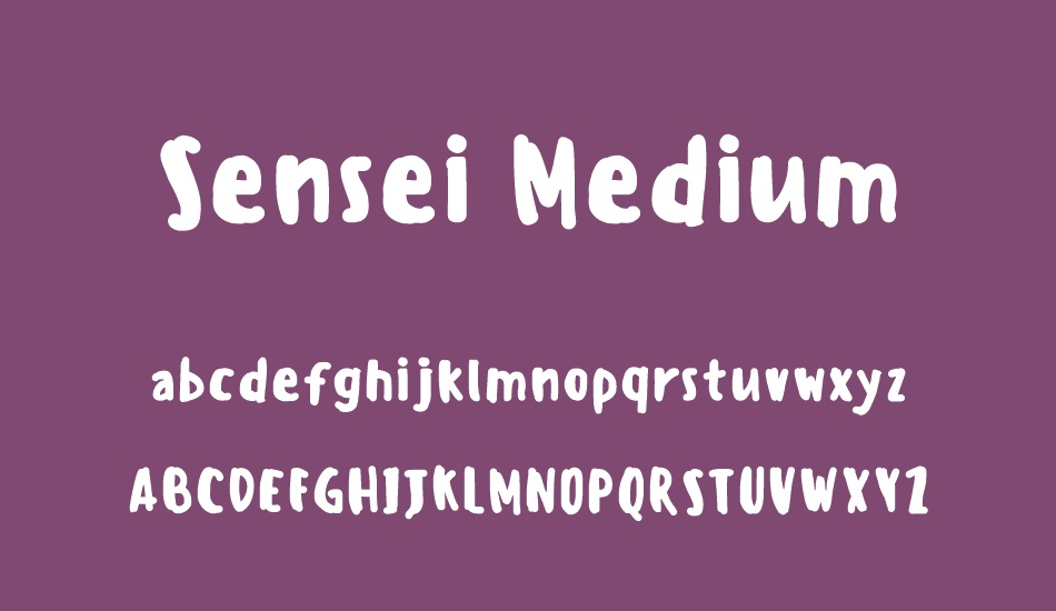 sensei-medium font