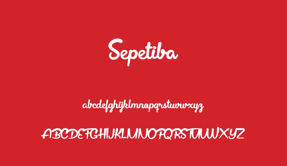 sepetiba-personal-use font