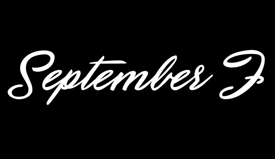 september-five-personal-use font big