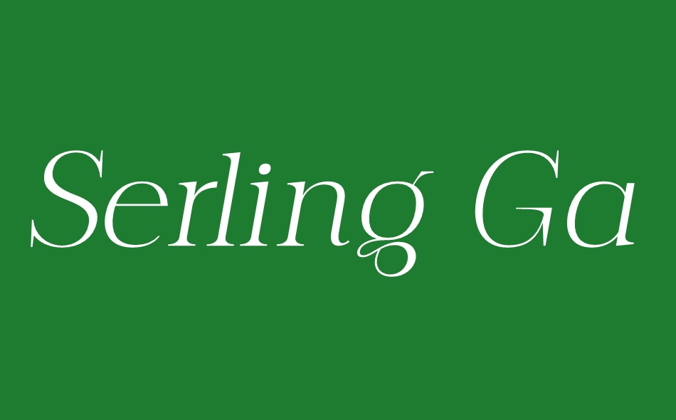 Serling Galleria font big