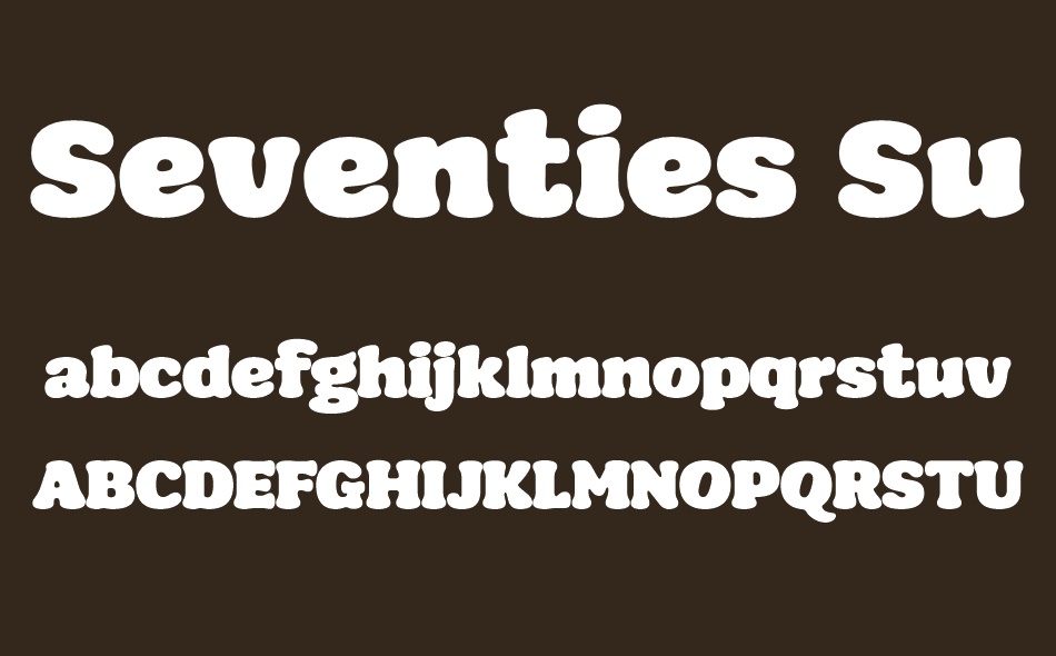 Seventies Sunrise font