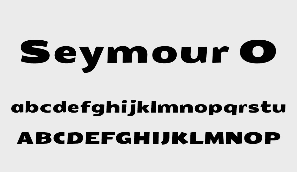 seymour-one font