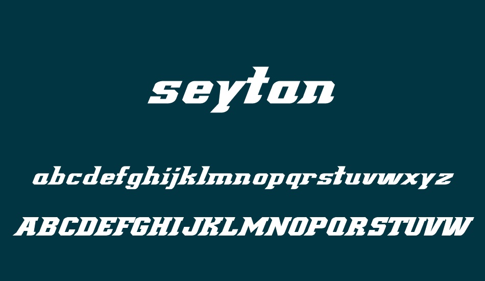 seytan font