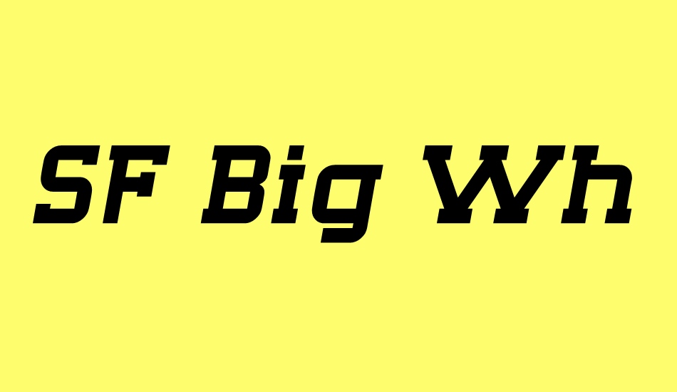 sf-big-whiskey font big