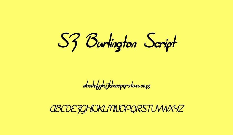 sf-burlington-script font
