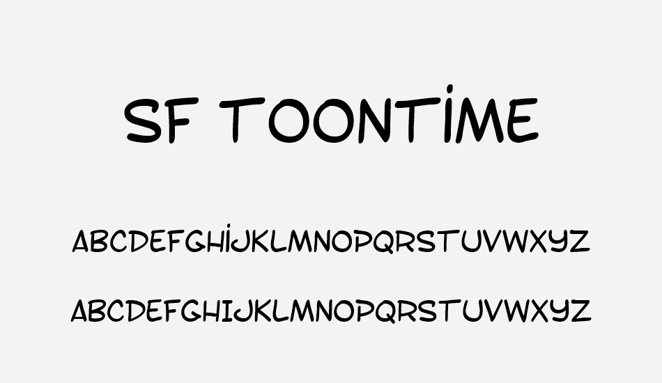 sf-toontime font