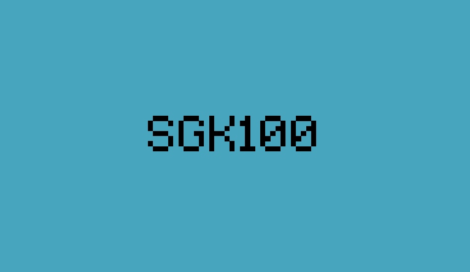 sgk100 font big