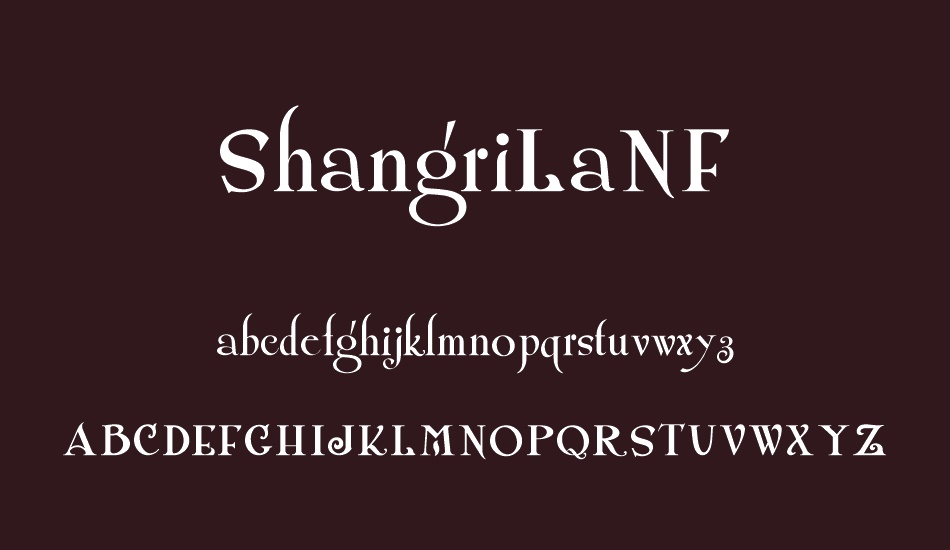 shangrilanf font