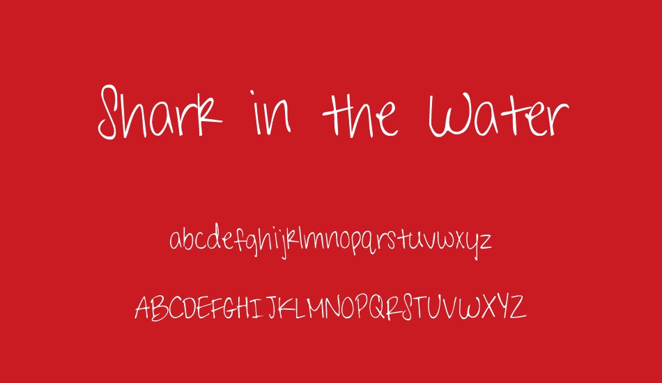 shark-in-the-water font
